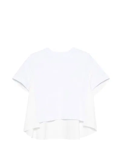 Sacai Cotton T-shirt In White