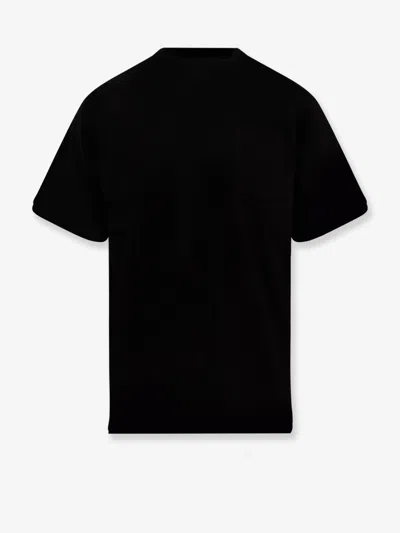 Sacai Cotton T-shirt With Nylon Inserts In Black