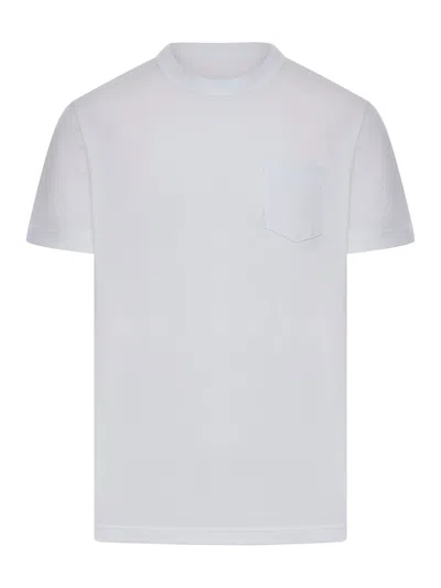 Sacai Cotton T-shirt With Side Zippers In White
