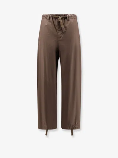 Sacai Brown Cotton Casual Pants