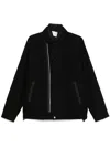 Sacai Buttoned Collar Cotton Jacket With Elasticized Hem