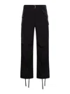 Sacai Carhartt Wip Canvas Work Pants In Black