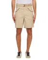 Sacai Cotton Twill Shorts In Neutrals