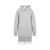 SACAI COZY AND CHIC GREY HOODIE FOR WOMEN