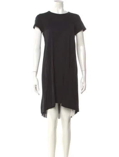 Pre-owned Sacai Crew Neck Knee-length Dress W/ Tags In Black
