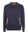 Sacai Cotton Typewriter X Knit Pullover In Multi