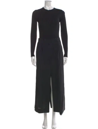 Pre-owned Sacai Crew Neck Long Dress In Multi