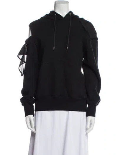 Pre-owned Sacai Crew Neck Long Sleeve Sweatshirt In Black