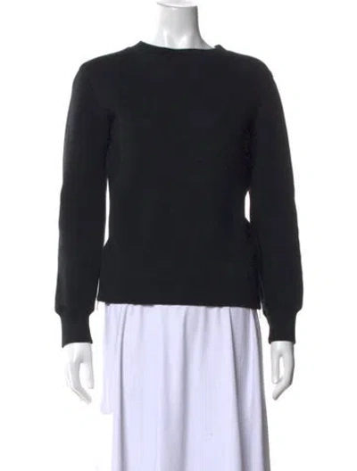 Pre-owned Sacai Crew Neck Long Sleeve Sweatshirt In Black