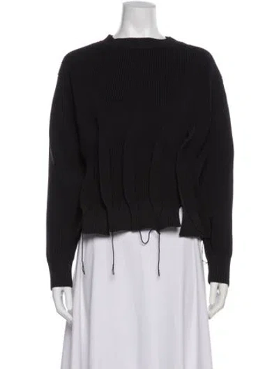 Pre-owned Sacai Crew Neck Long Sleeve Sweatshirt In Gray
