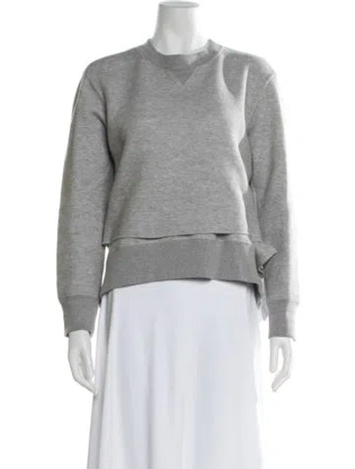 Pre-owned Sacai Crew Neck Long Sleeve Sweatshirt In Multi