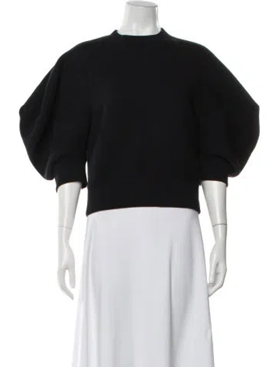 Pre-owned Sacai Crew Neck Short Sleeve Sweatshirt In Black
