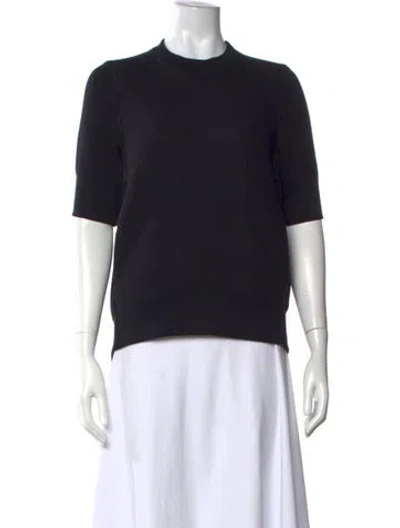 Pre-owned Sacai Crew Neck Short Sleeve Sweatshirt In Blue