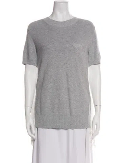Pre-owned Sacai Crew Neck Short Sleeve Top In Green