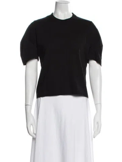 Pre-owned Sacai Crew Neck Short Sleeve Top W/ Tags In Black