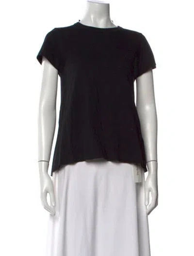 Pre-owned Sacai Crew Neck Short Sleeve T-shirt In Black