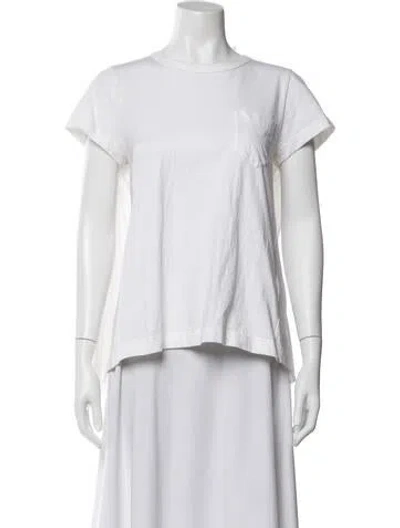 Pre-owned Sacai Crew Neck Short Sleeve T-shirt In Black