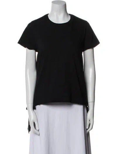 Pre-owned Sacai Crew Neck Short Sleeve T-shirt In Black