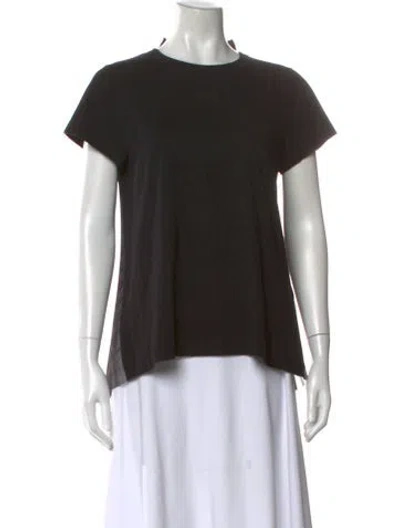 Pre-owned Sacai Crew Neck Short Sleeve T-shirt In Black