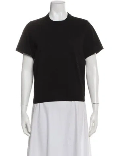 Pre-owned Sacai Crew Neck Short Sleeve T-shirt In Black