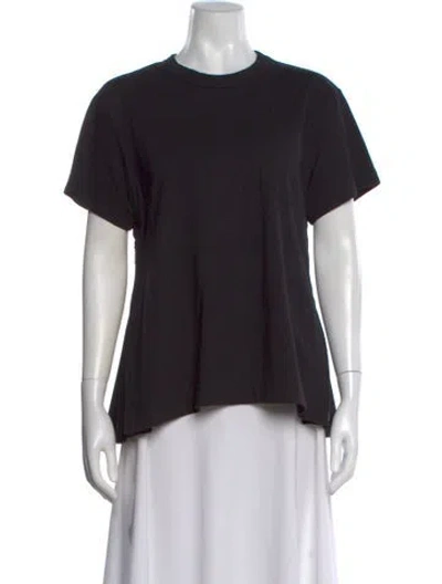 Pre-owned Sacai Crew Neck Short Sleeve T-shirt In Black