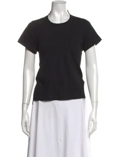 Pre-owned Sacai Crew Neck Short Sleeve T-shirt In Black