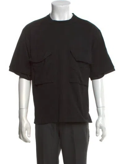 Pre-owned Sacai Crew Neck Short Sleeve T-shirt In Black