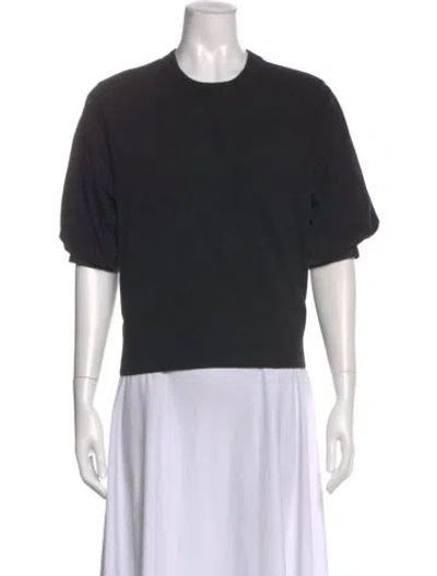 Pre-owned Sacai Crew Neck Short Sleeve T-shirt In Blue