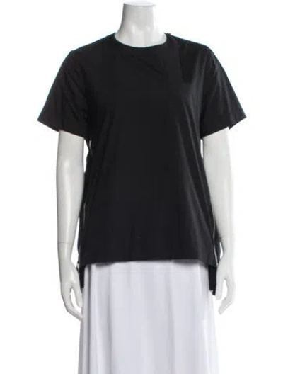 Pre-owned Sacai Crew Neck Short Sleeve T-shirt In Blue