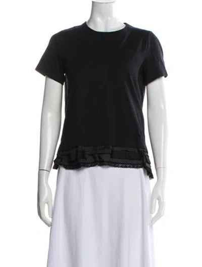 Pre-owned Sacai Crew Neck Short Sleeve T-shirt In Gray