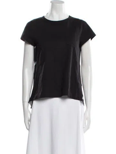 Pre-owned Sacai Crew Neck Short Sleeve T-shirt In Multi