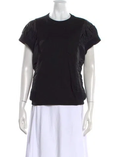 Pre-owned Sacai Crew Neck Short Sleeve T-shirt W/ Tags In Black