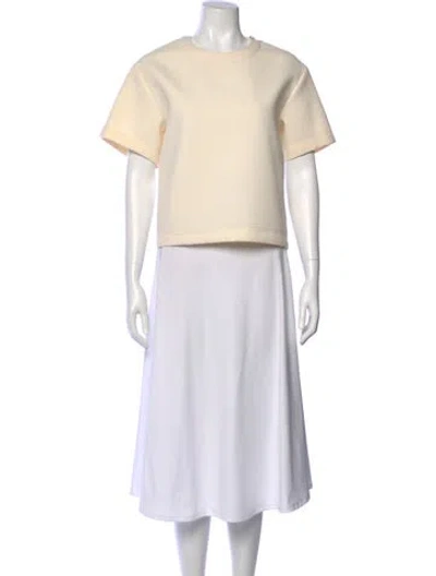 Pre-owned Sacai Crew Neck Short Sleeve T-shirt W/ Tags In White