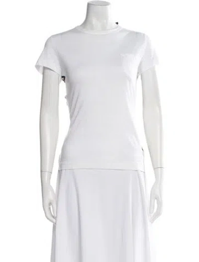 Pre-owned Sacai Crew Neck Short Sleeve T-shirt In White