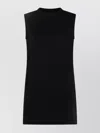 Sacai Crew Neck Sleeveless Dress With Back Pleats