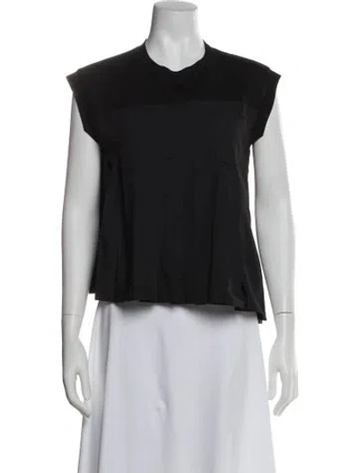 Pre-owned Sacai Crew Neck Sleeveless Top In Gray