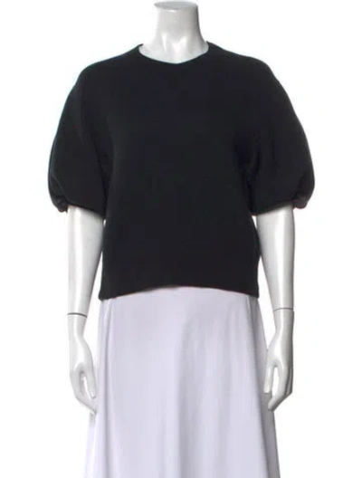 Pre-owned Sacai Crew Neck Sweater In Black