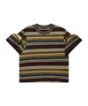 Sacai Multicolor Horizontal Stripe T-shirt In Multi