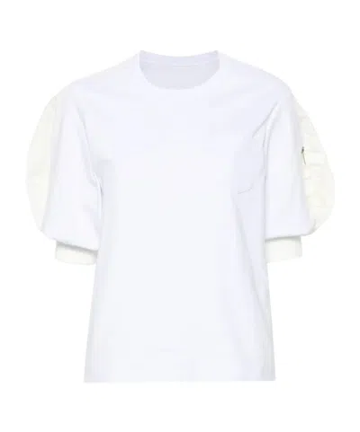 SACAI CREW NECK T-SHIRT