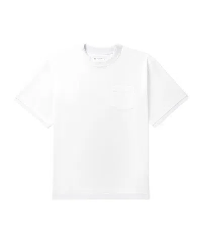 Sacai Crew Neck T-shirt In White