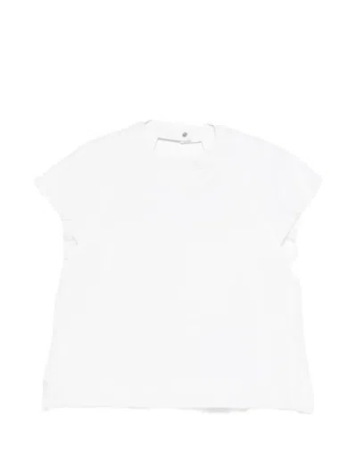 Sacai Crew-neck T-shirt In White