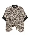Sacai Leopard-print Blouse In Nude