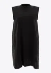 Sacai Crewneck Mini Dress In Black