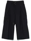 Sacai Cropped Cargo Pants In 蓝色