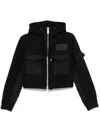 Sacai Cropped Jacket In Black