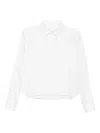 Sacai Cropped Shirt In White