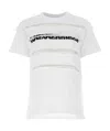 Sacai Deconstructed Slogan-print Cotton T-shirt In White