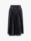 Sacai Denim And Voile Skirt