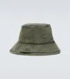 Sacai Hut Aus Denim In Khaki