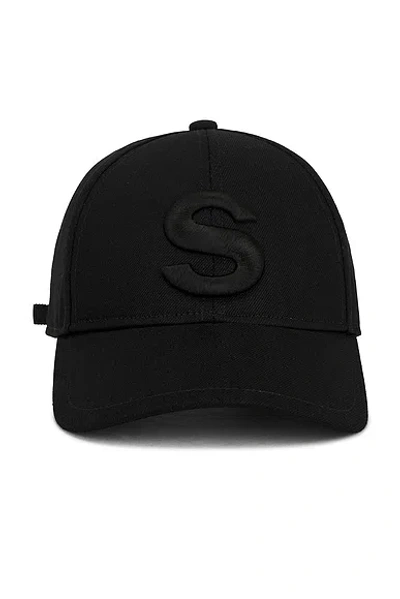 Sacai Denim Cap In Black